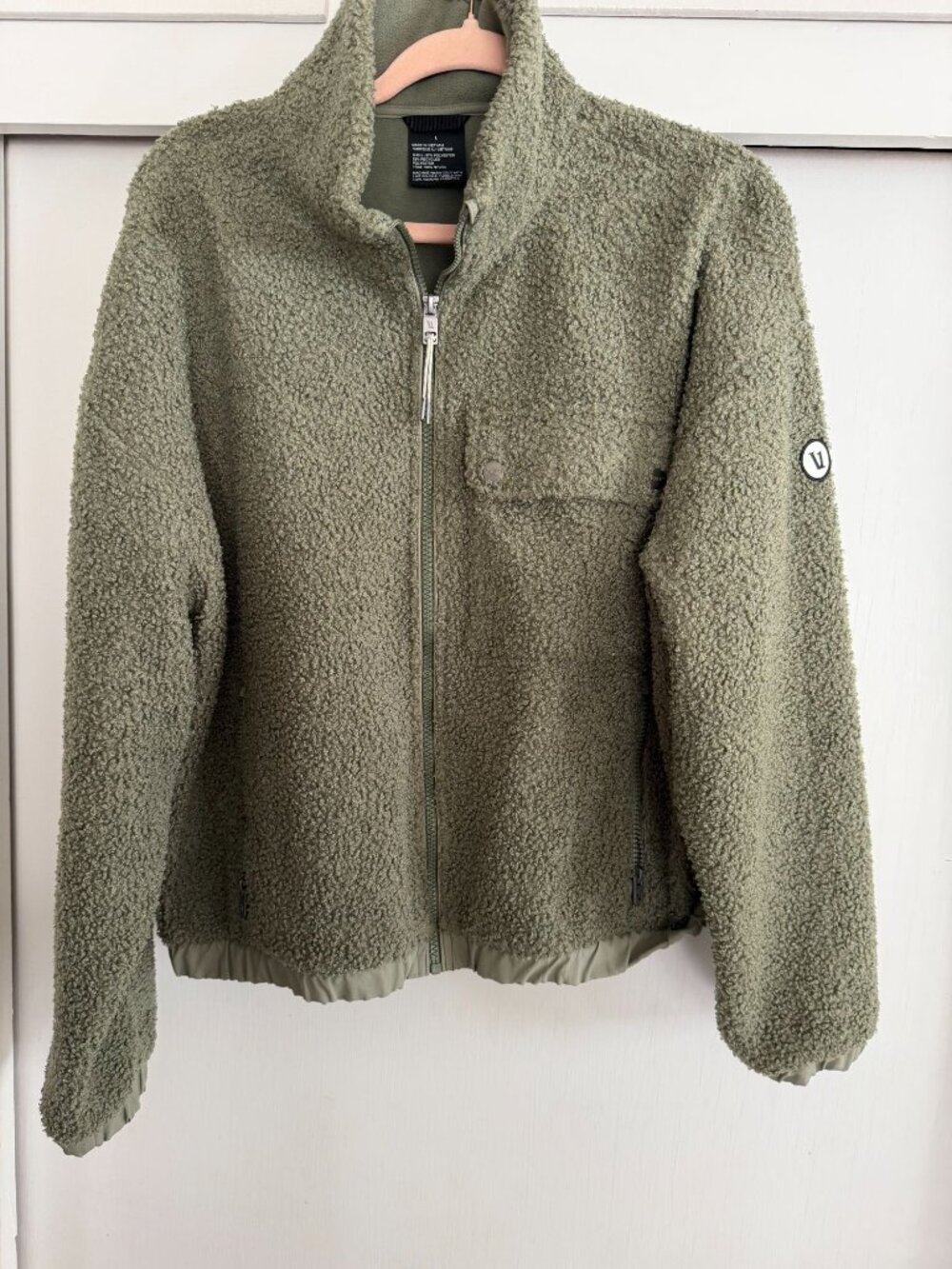 VUORI SYCAMORE FULL ZIP JACKET IN LAUREL (GREEN) SZ LARGE L EXCELLENT CONDITION